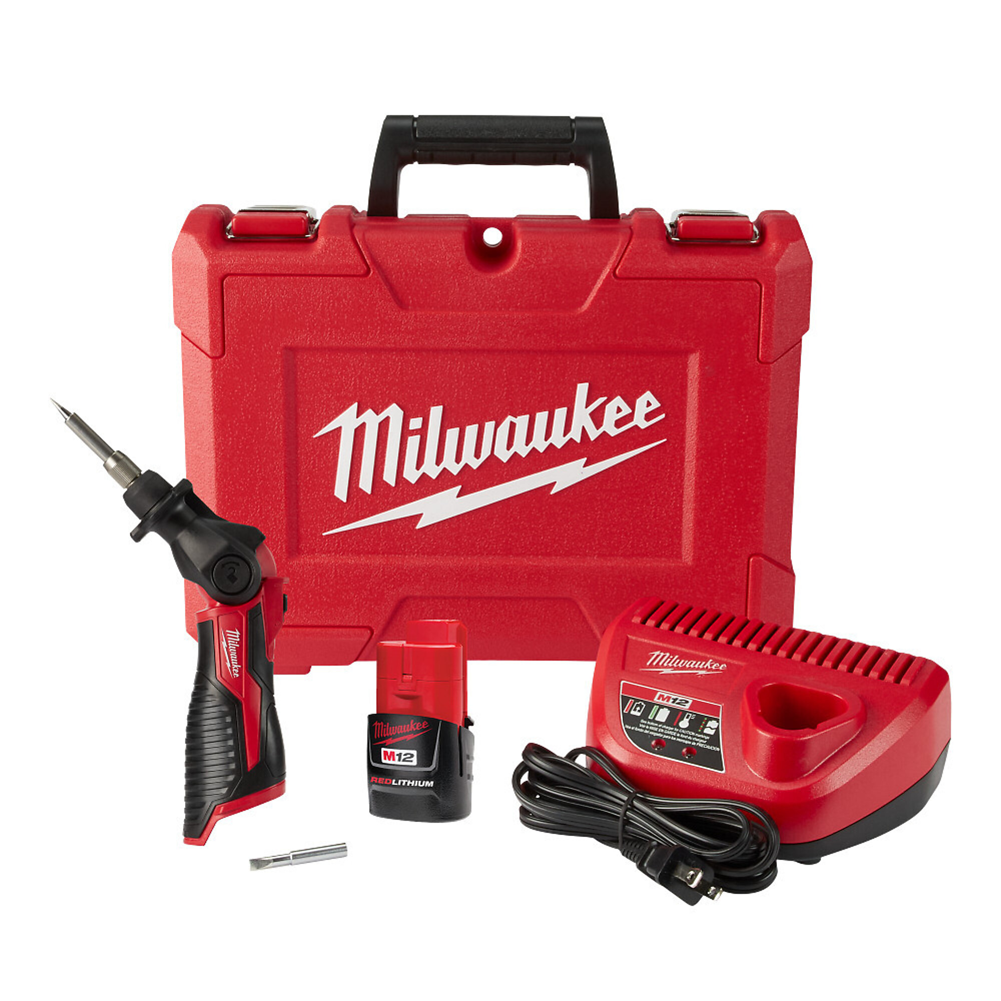 Milwaukee M12 Soldering Iron Kit, With 1 Battery Pack, 12 Volt, Model# 2488-21